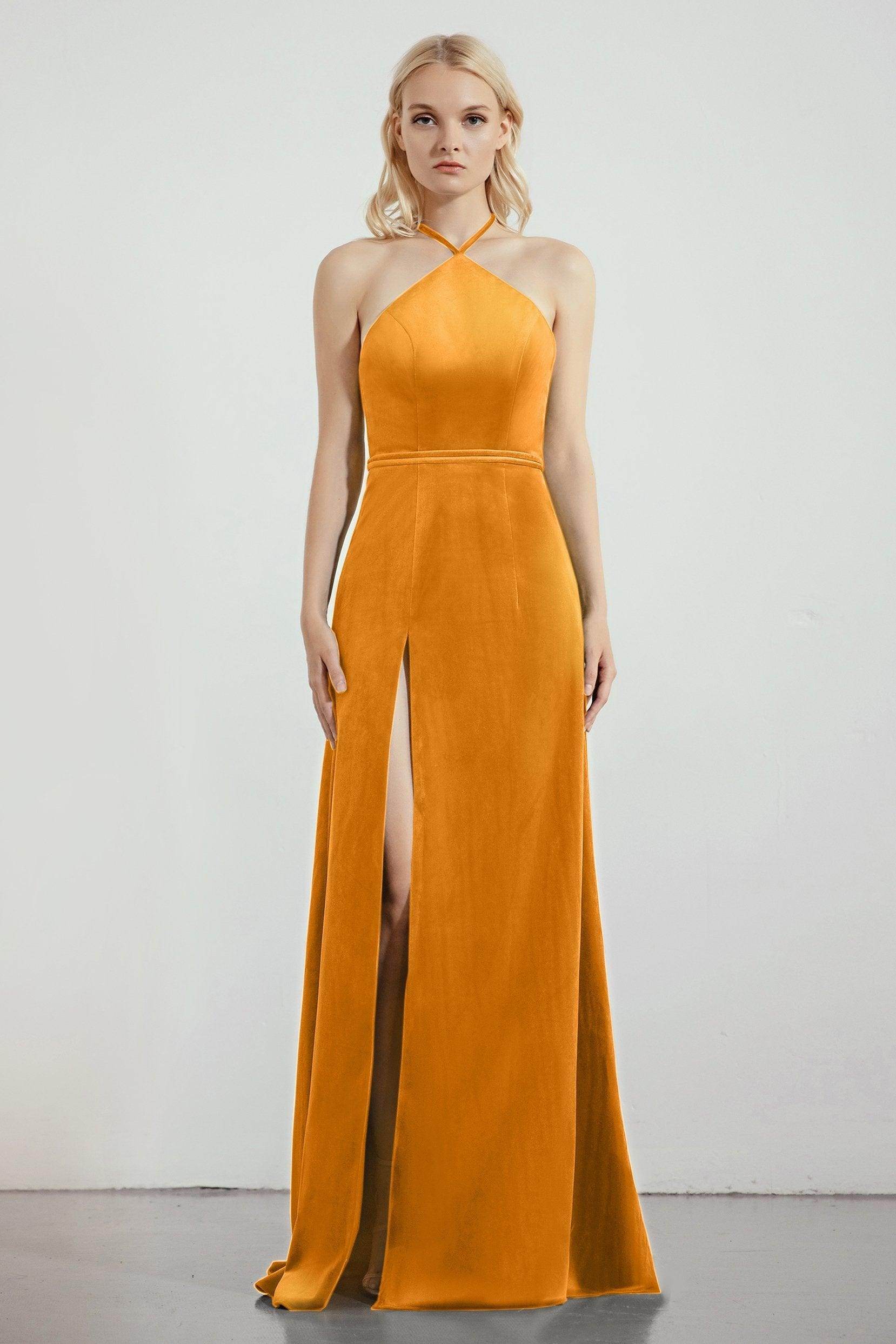 Sheath-Column Sweep-Brush Train Bridesmaid Dress Formal Dresses CB0273 - COCOMELODY